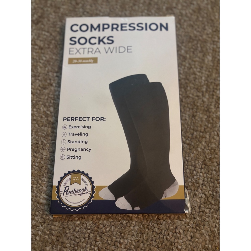 Pembrook Compression Socks Extra Wide Womens 6XL